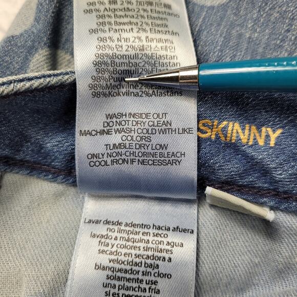 Michael Michael Kors Selma Skinny Polka Dot Jeans size 2P - Picture 14 of 16